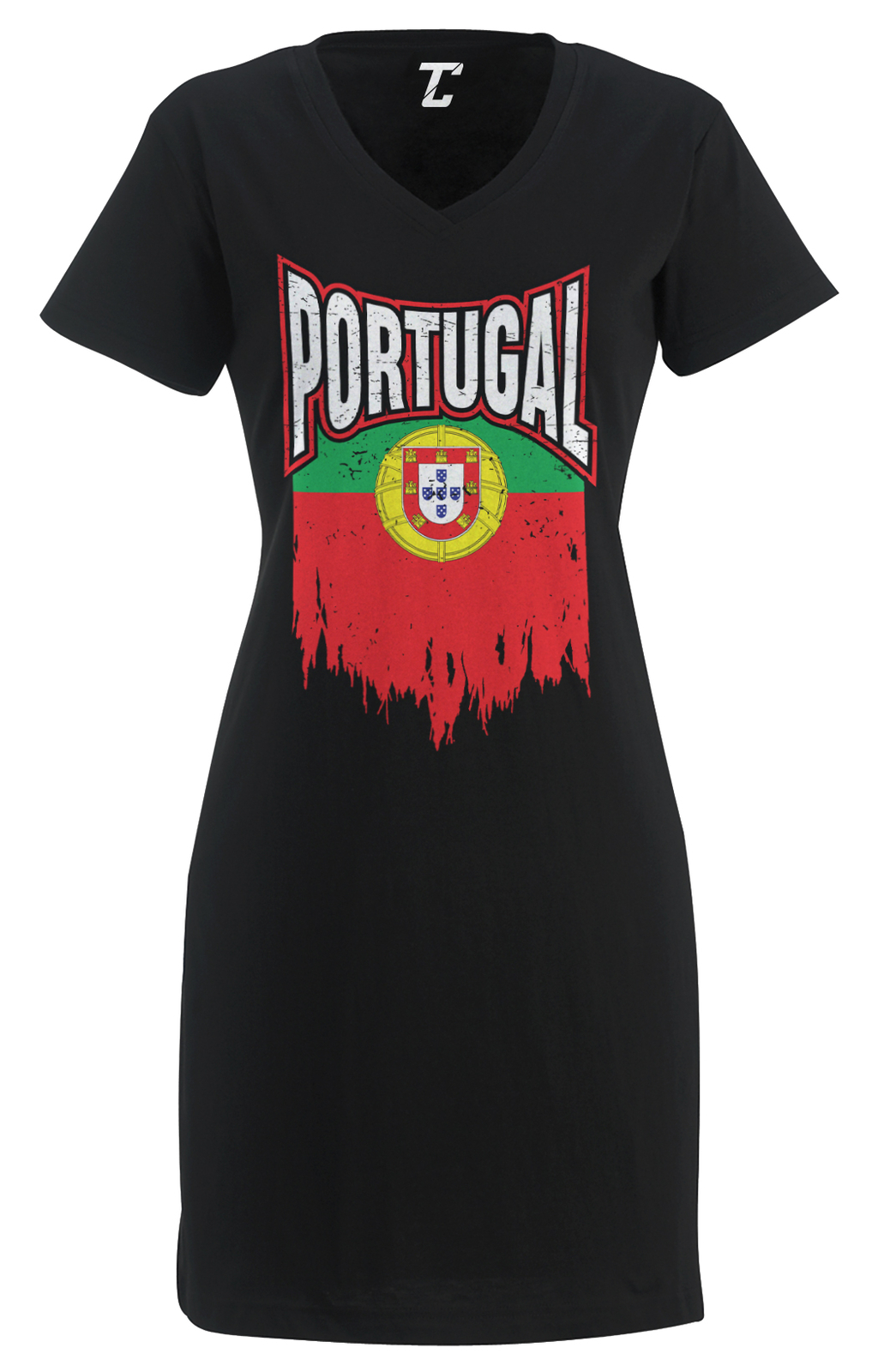 Torn Portugal Flag – Portuguese Heritage Proud Pride Women’s Dress