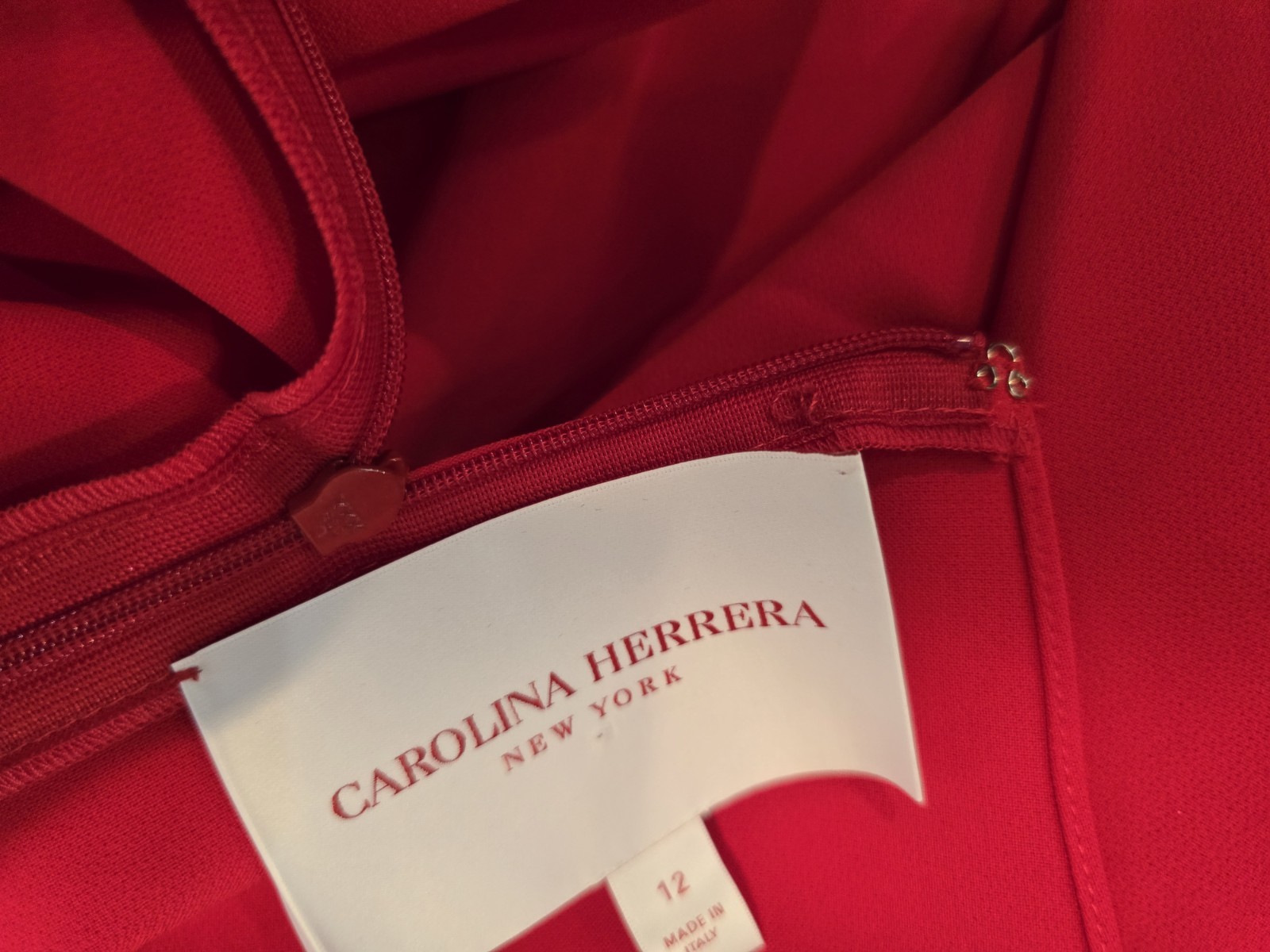 Carolina Herrera New York Shift Dress Sz 12 Boat Neck
