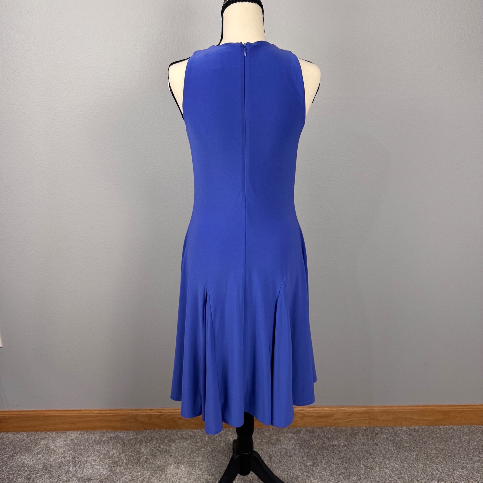 Lauren Ralph Lauren Purple Sleeveless Pleated A-Line Dress – Size Small