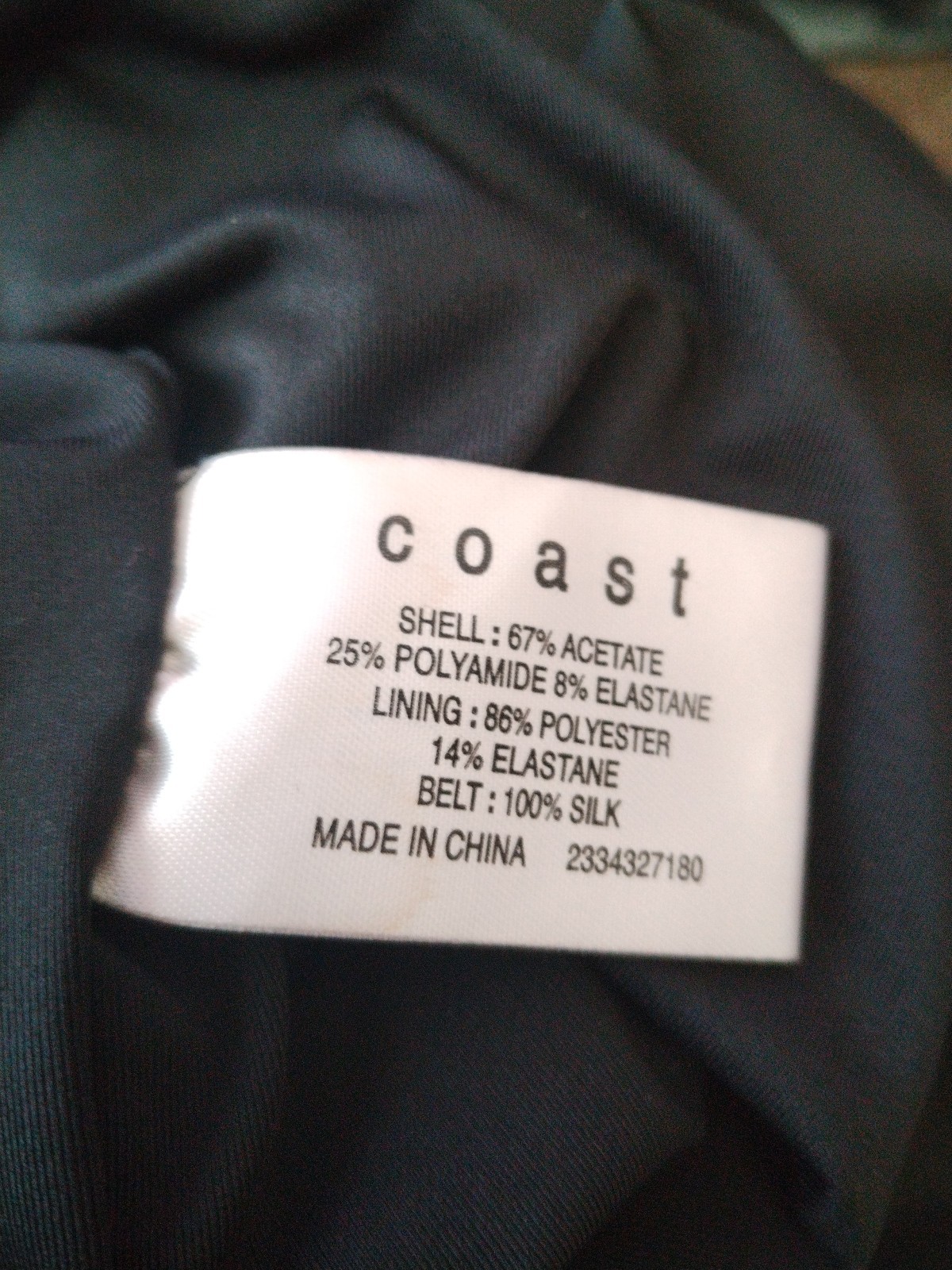 COAST dress size 12 black cowl maxi long evenin grecian Prom party wedding Guest