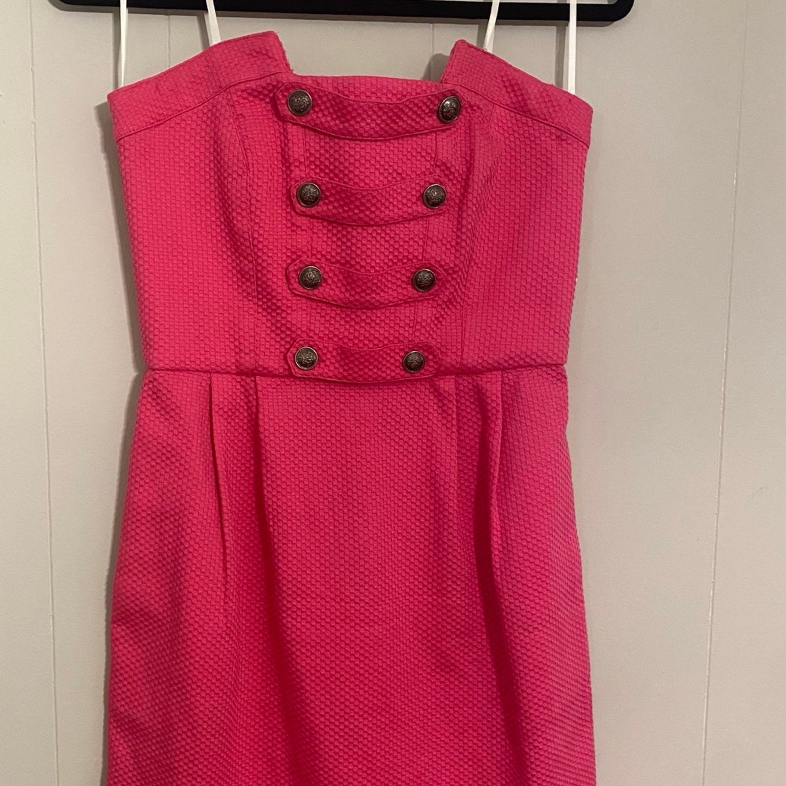 Decode 1.8 Strapless Barbie Old Money Mini Dress Hot Pink With Pockets Size 4