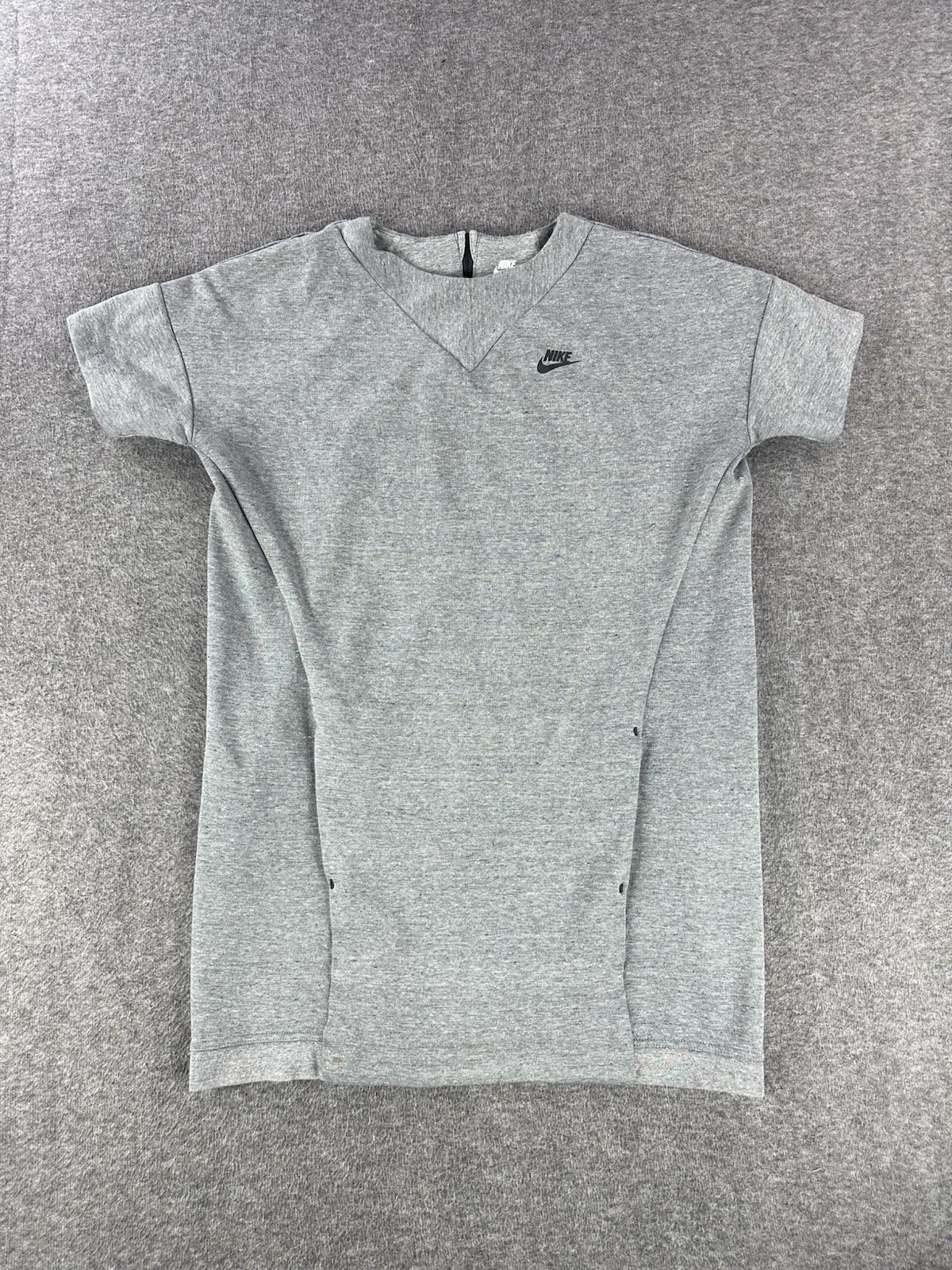 Nike Sportswear Oversized Shirt Dress Size Med Grey Tech Fleece Athleisure