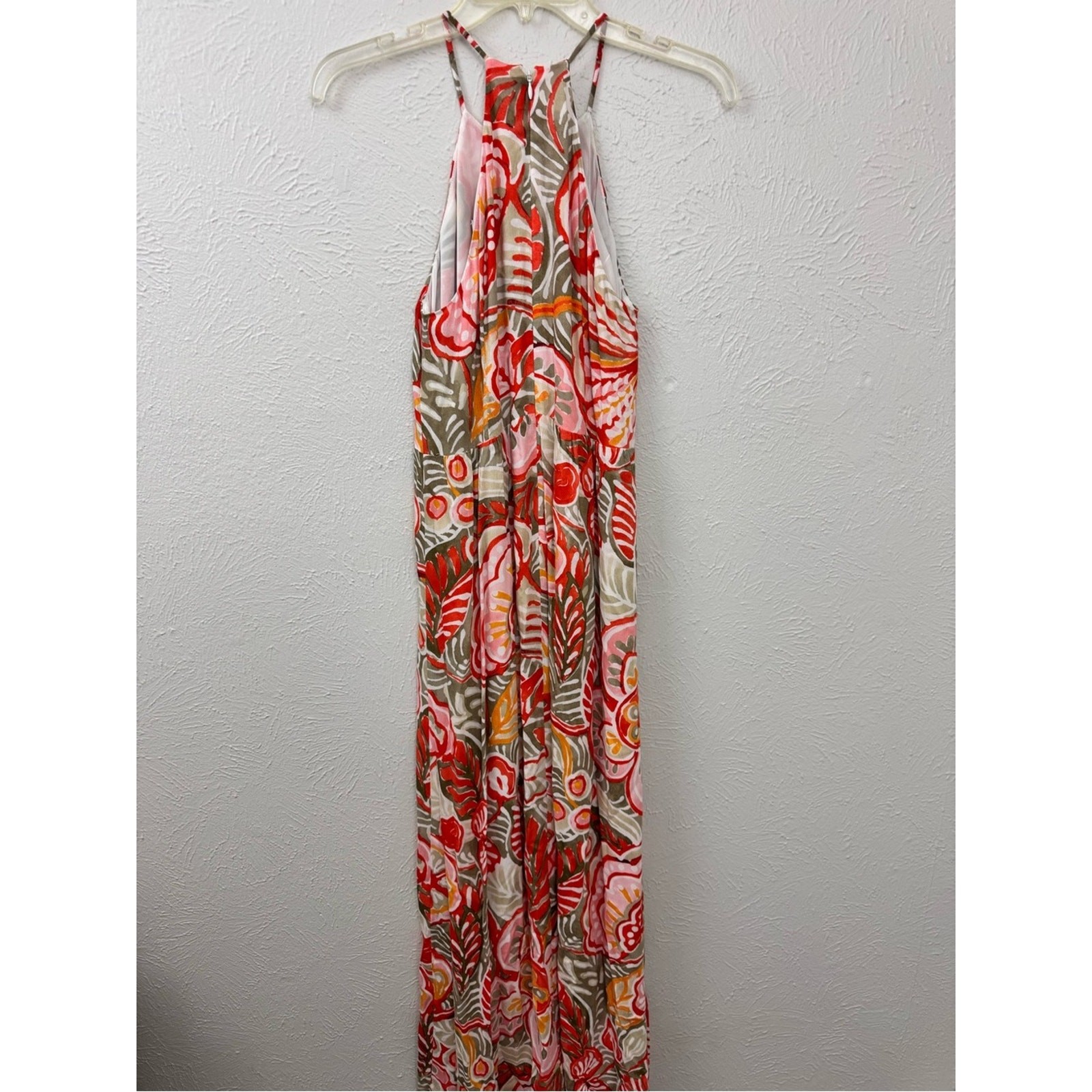 NWT Ann Taylor LOFT Floral Print Maxi Dress Size 4 Tropical Boho Summer Dress