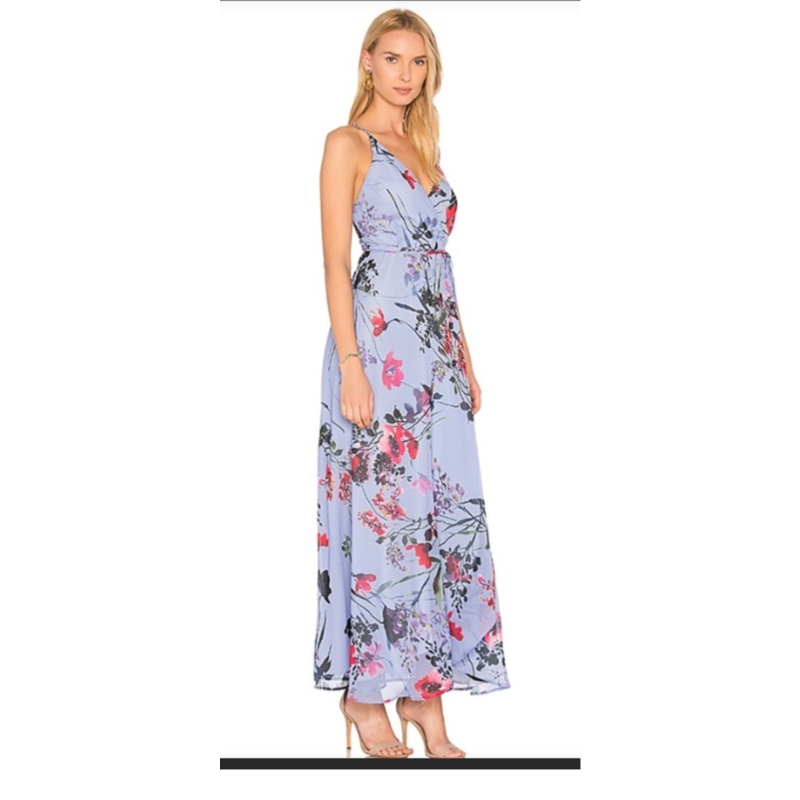 NWT Yumi Kim Women’s Misty Bouquet Blue Rush Hour Maxi Dress Size S