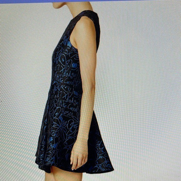 Opening Ceremony patterned fit and flare Doodle Dress, sz 6