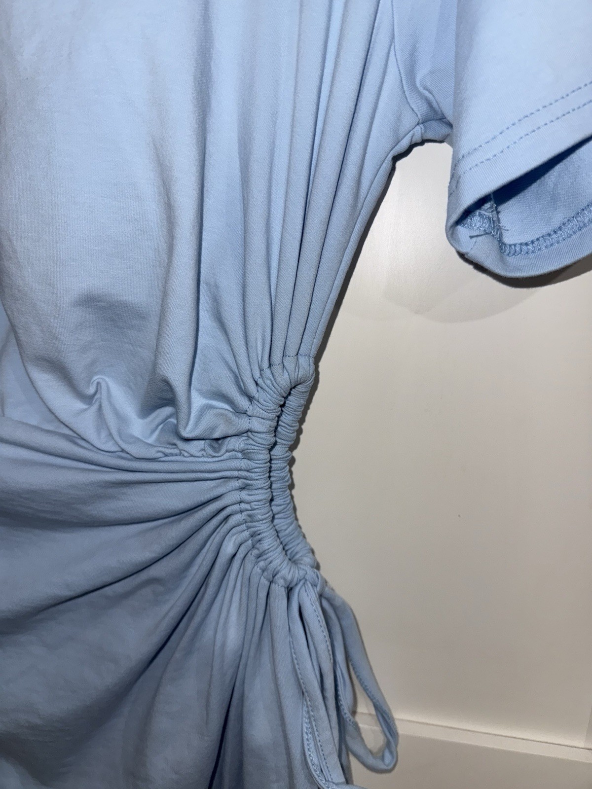 SNDYS Cotton Lola Mini Dress Size Small Blue