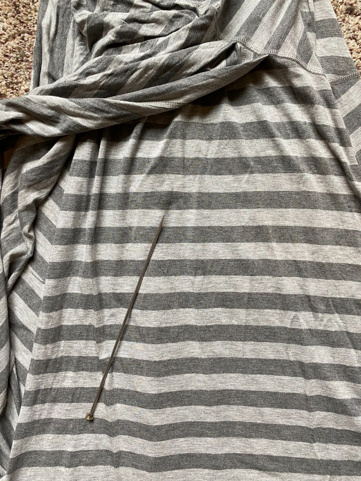 Athleta Splendor Lotus Wrap Striped Dress Medium Tall MT