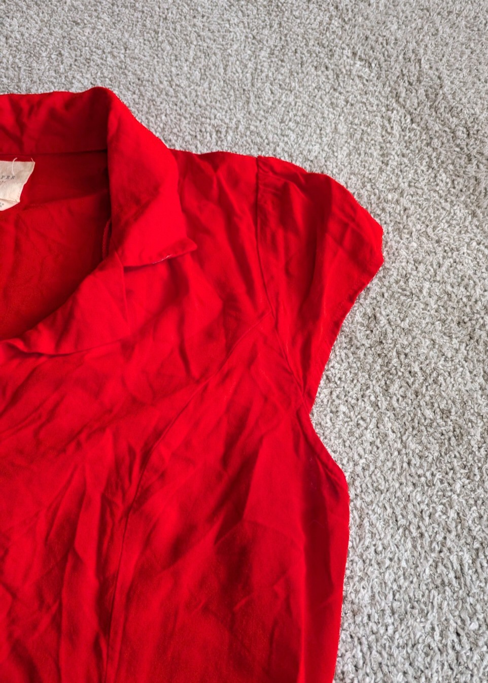 🌼B2G1🌼 Harper Heritage Cherry Red Button-Front Midi Dress Size XL NWOT
