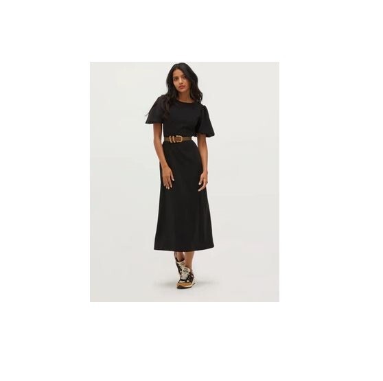 Hill House The Constance Dress in Black Stretch Crepe, XS Wrinkle-resistant