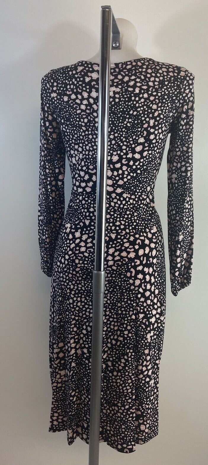 Ladies Ex Wallis Black Animal Print Dress Size 8 10 12 14 16 18 20