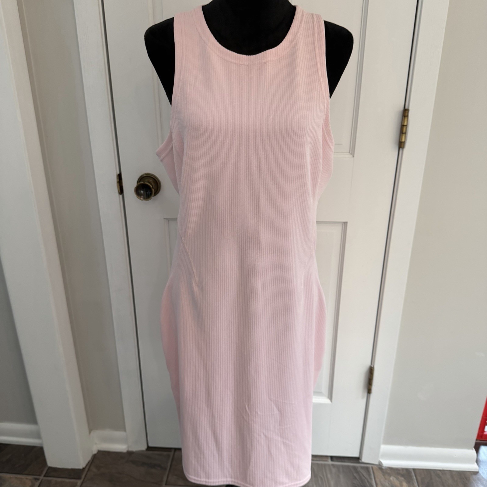Lululemon Ribbed Softstreme Slim-Fit Tank Dress Women’s 14