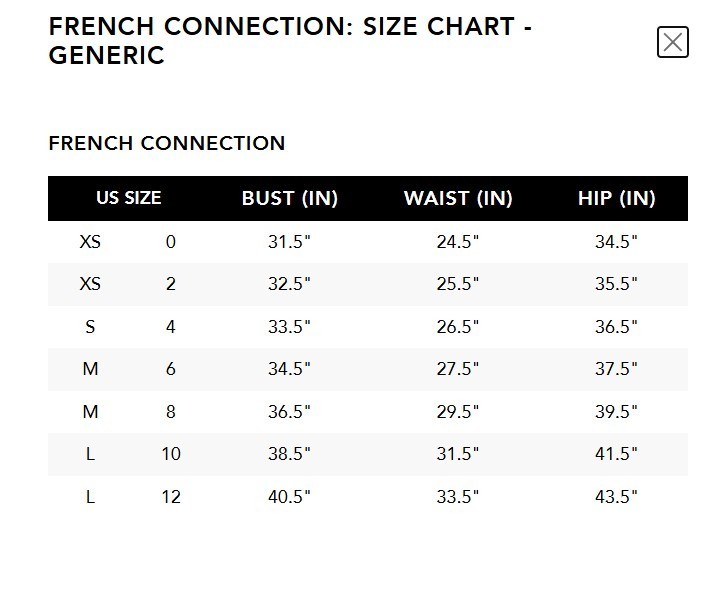 French Connection Birdie Square-Neck A-Line Dress MSRP $158