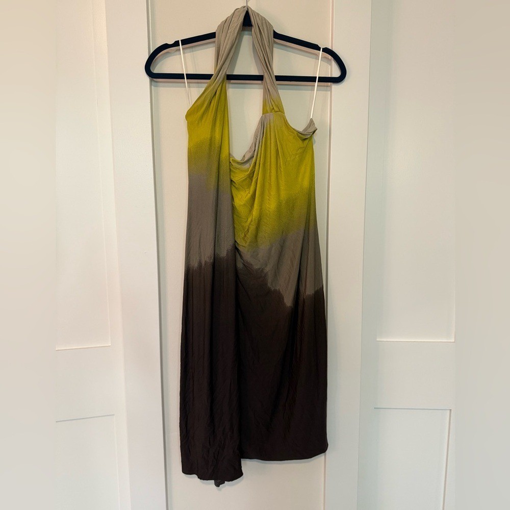 MAX MARA MAXMARA Gradient One Shoulder Ombré Dress Size 44 US 10 Med / Large