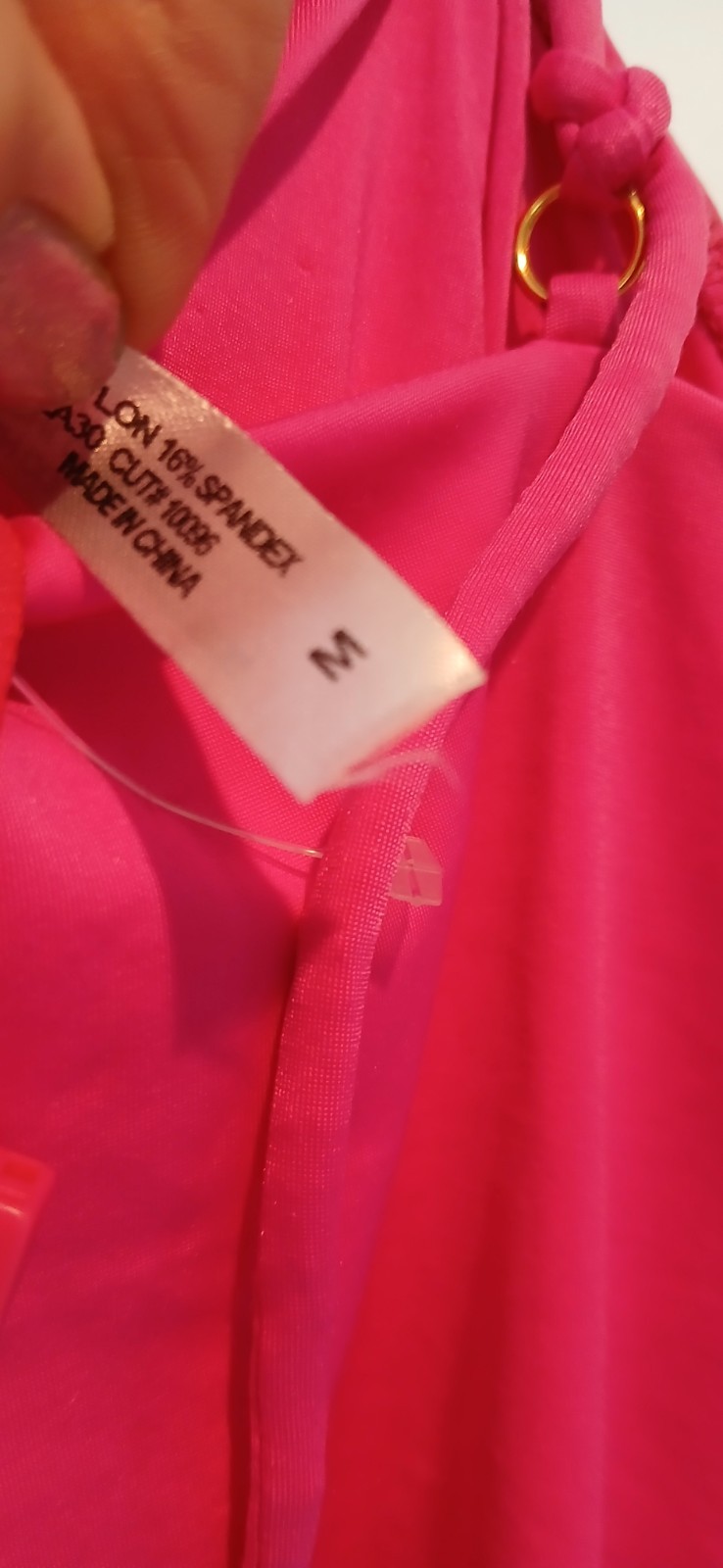 Sofía Vergara Hot Pink Ruffles Tank Dress Mini M beach dress or top