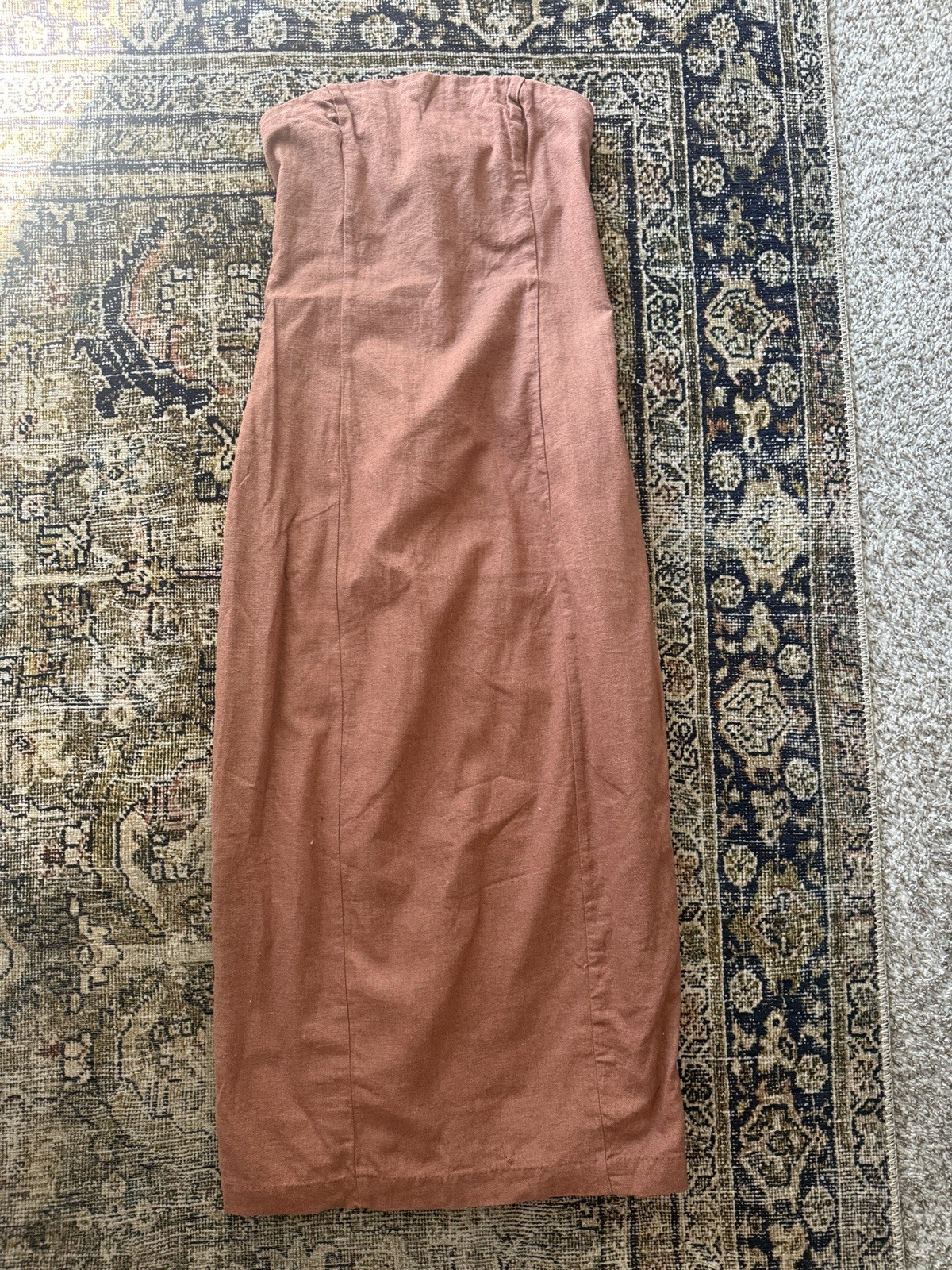 Abercrombie and Fitch Women’s Rust Dress Size XS Strapless Lined