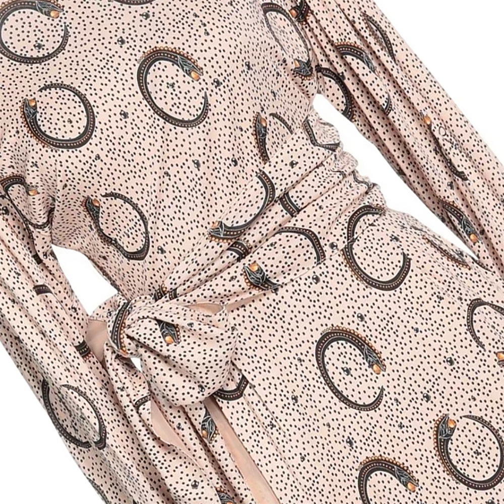 CAVALLI CLASS Dress Sash Waist Snake Print Belted Dress Pink Size 40 RP £622.00