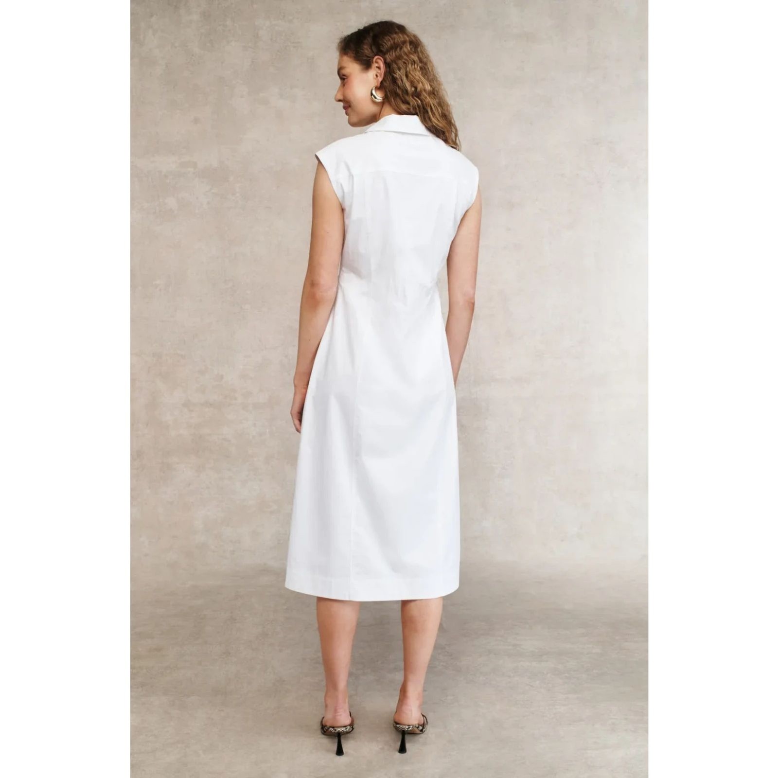 Derek Lam Nera Sleeveless Midi Dress White Size 2