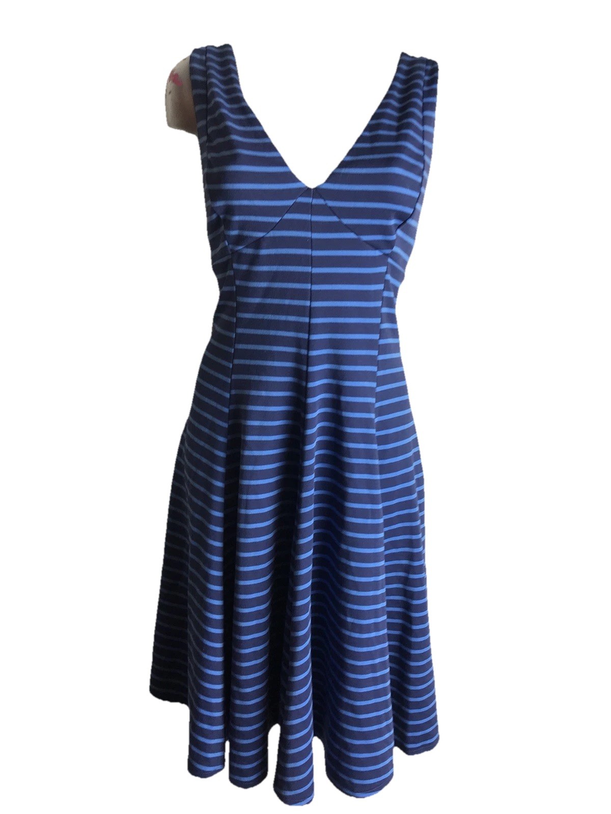 NEW Peter Som for Design Nation Blue Striped A-Line Dress Size 8