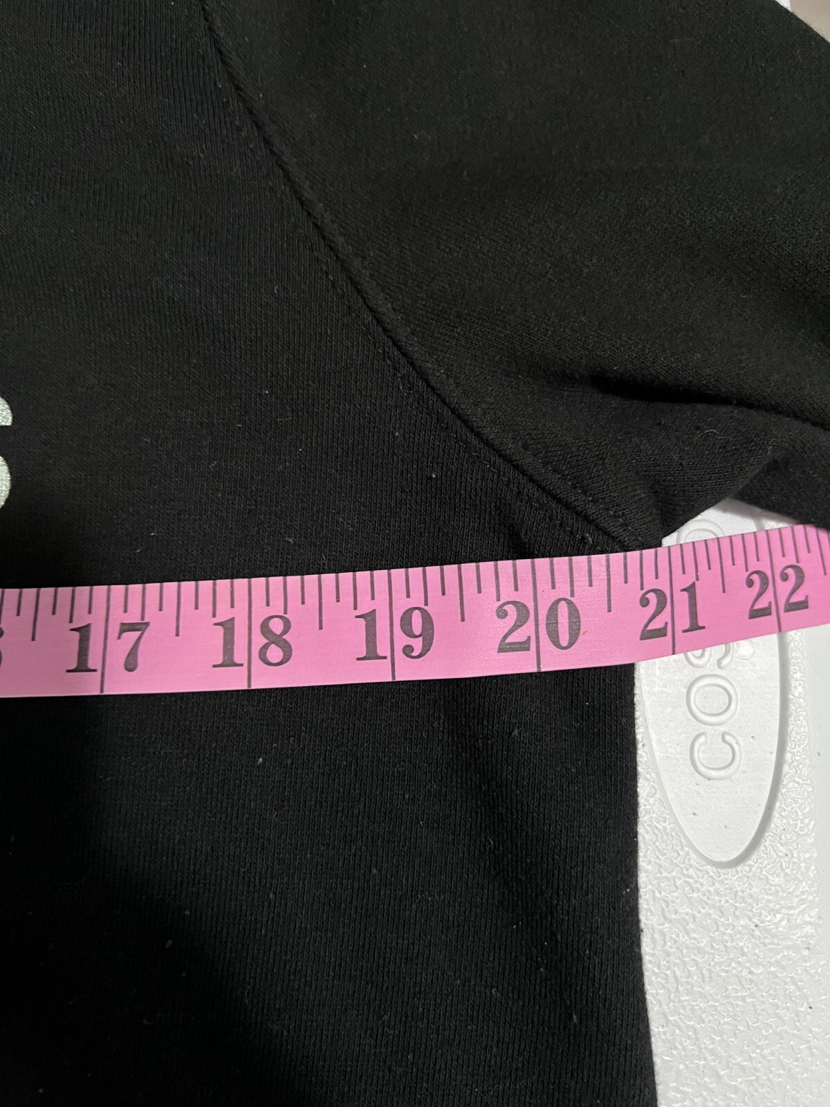 Calvin Klein Jeans Black Monogram Sweatshirt Hoodie Dress Sz L