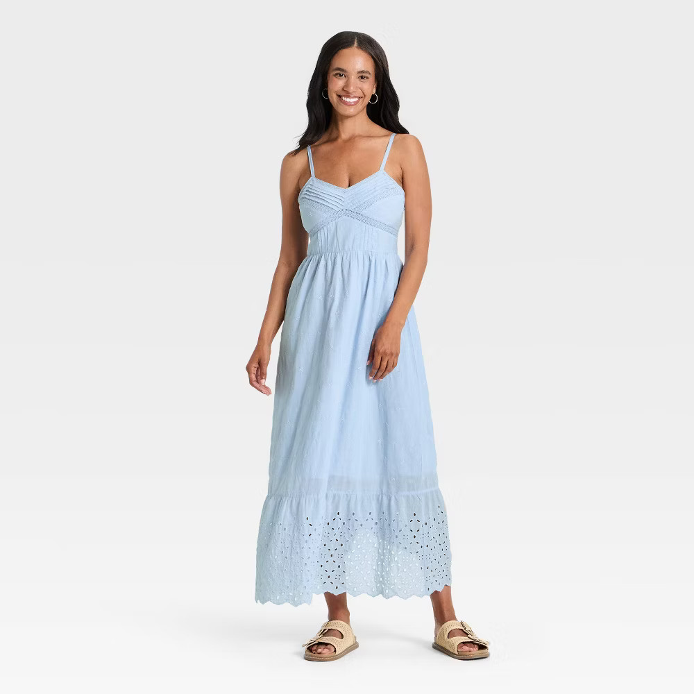 Women Cami Midi Sundress – Universal Thread Light Blue XS