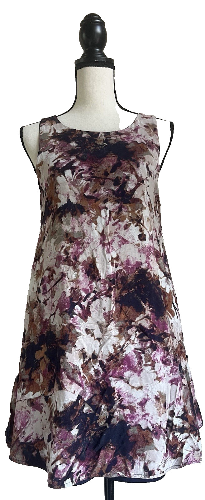 Altar’d State Sz 6 Floral Multicolor Sleeve Less Dress Lined Cut out in back