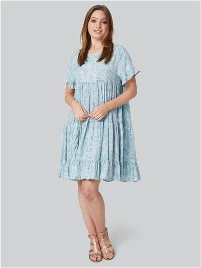 Izabel London Floral Baby Doll Smock Dress – Size 8 – BNWT – RRP £40