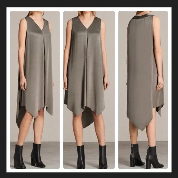 Allsaints BNWT BLAZE DRESS JAPANESE CLOTH SIZE 0 BNWT