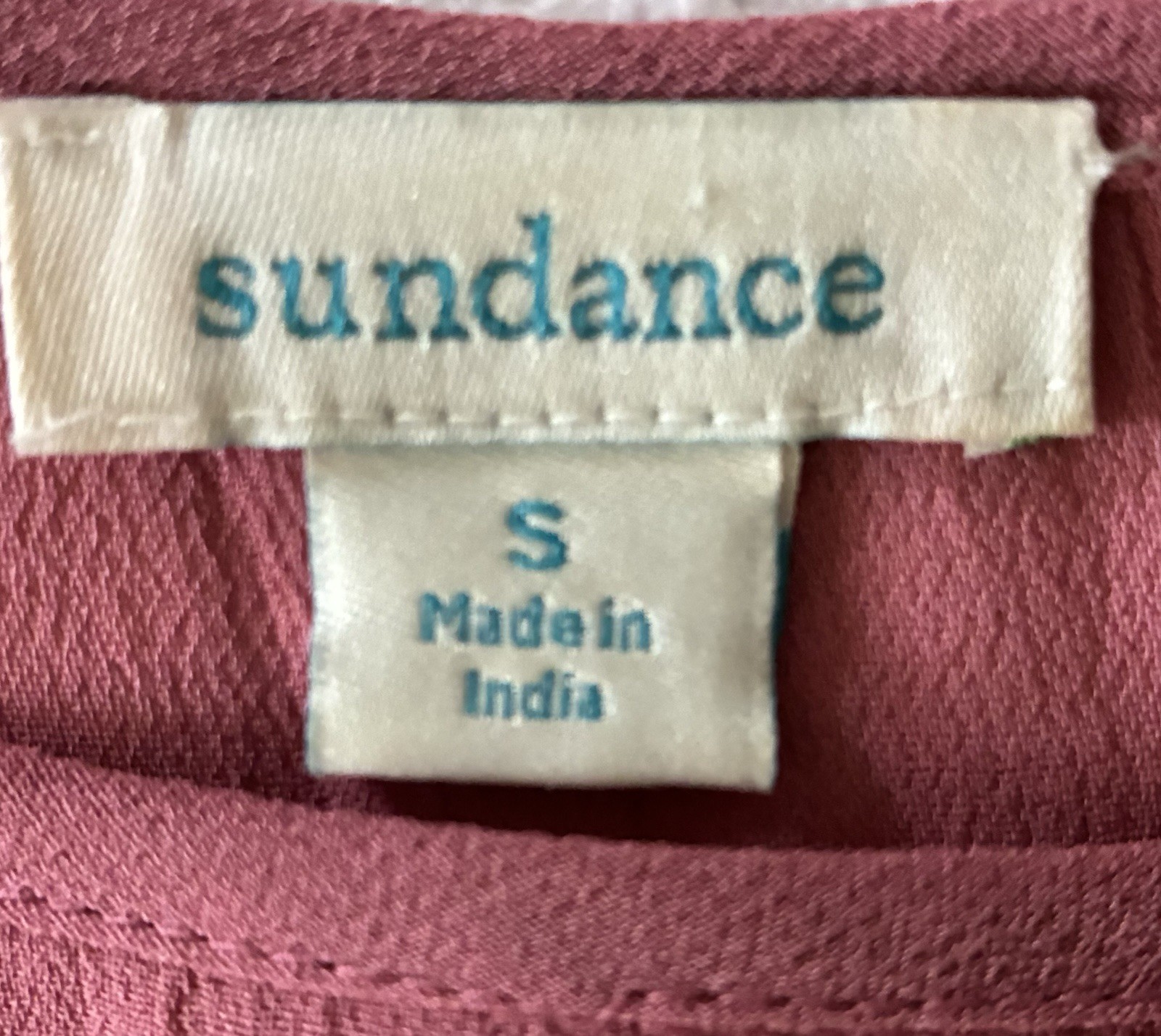 Sundance Lillian Rose Pink Dress Embroidered Soutache Lace Boho Shift S
