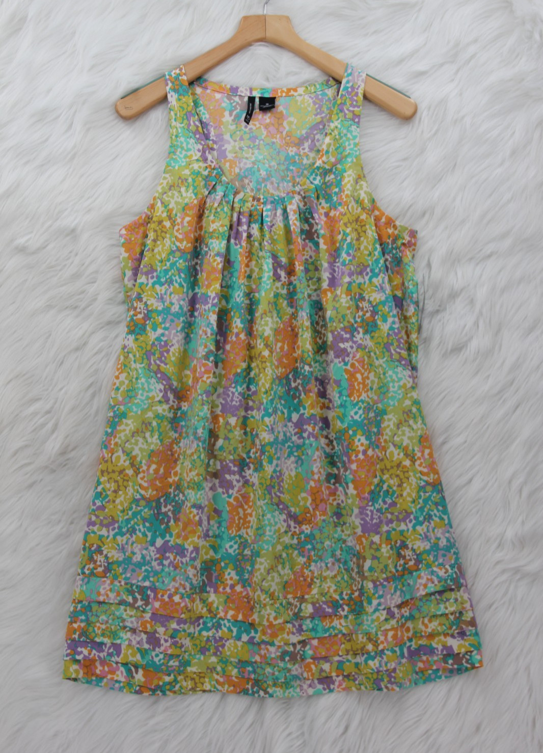 New Directions Watercolor Shift Dress 16 Coastal Feminine Romantic Lightweight