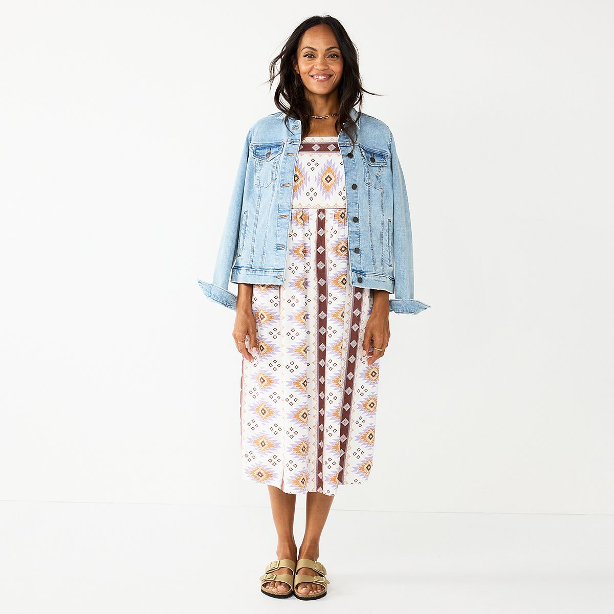 Sonoma Goods For Life Cami Midi Dress (New W/Tags) (Retails $44.00)