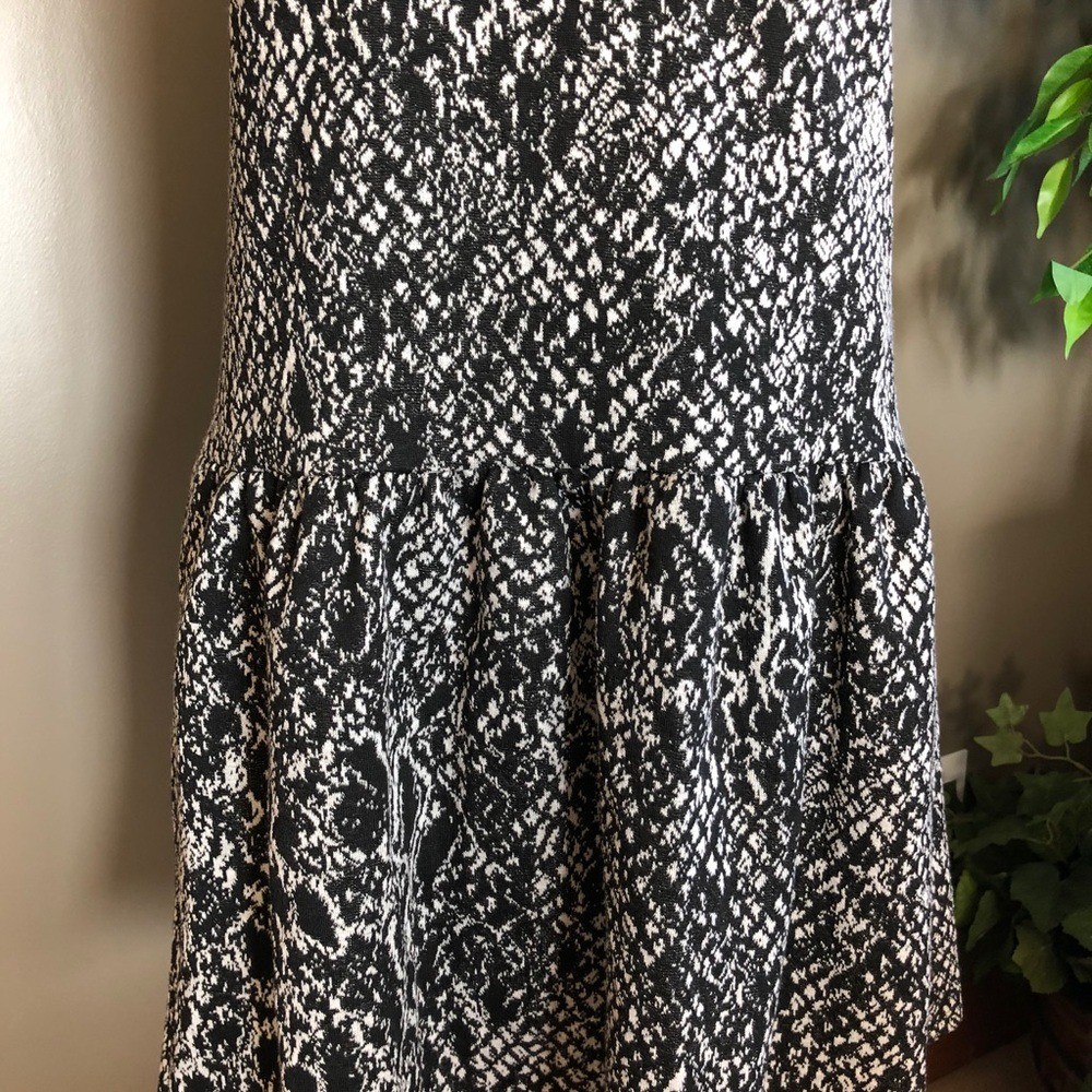 NWT Ella Moss black & white print sleeveless dress S