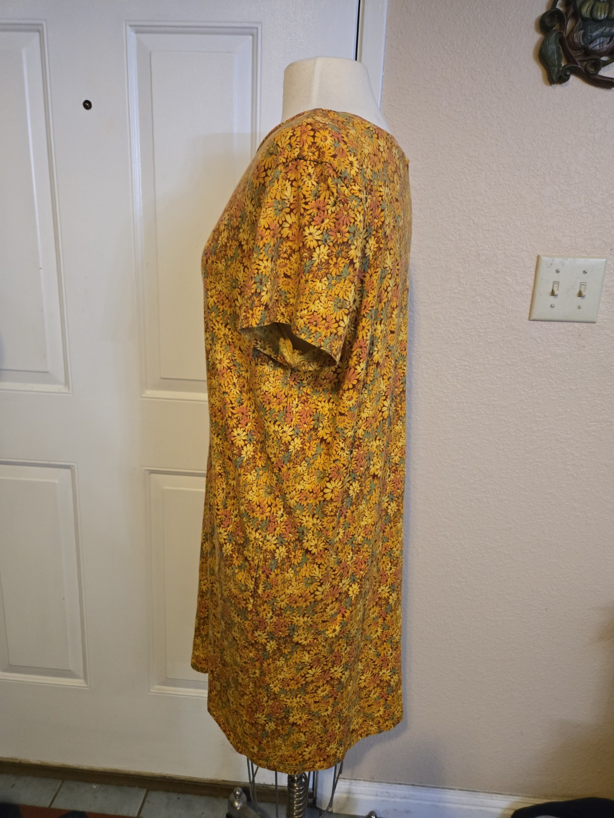 Toad&Co Women’s Yellow Floral Windmere II Dress Size XL Short Sleeve