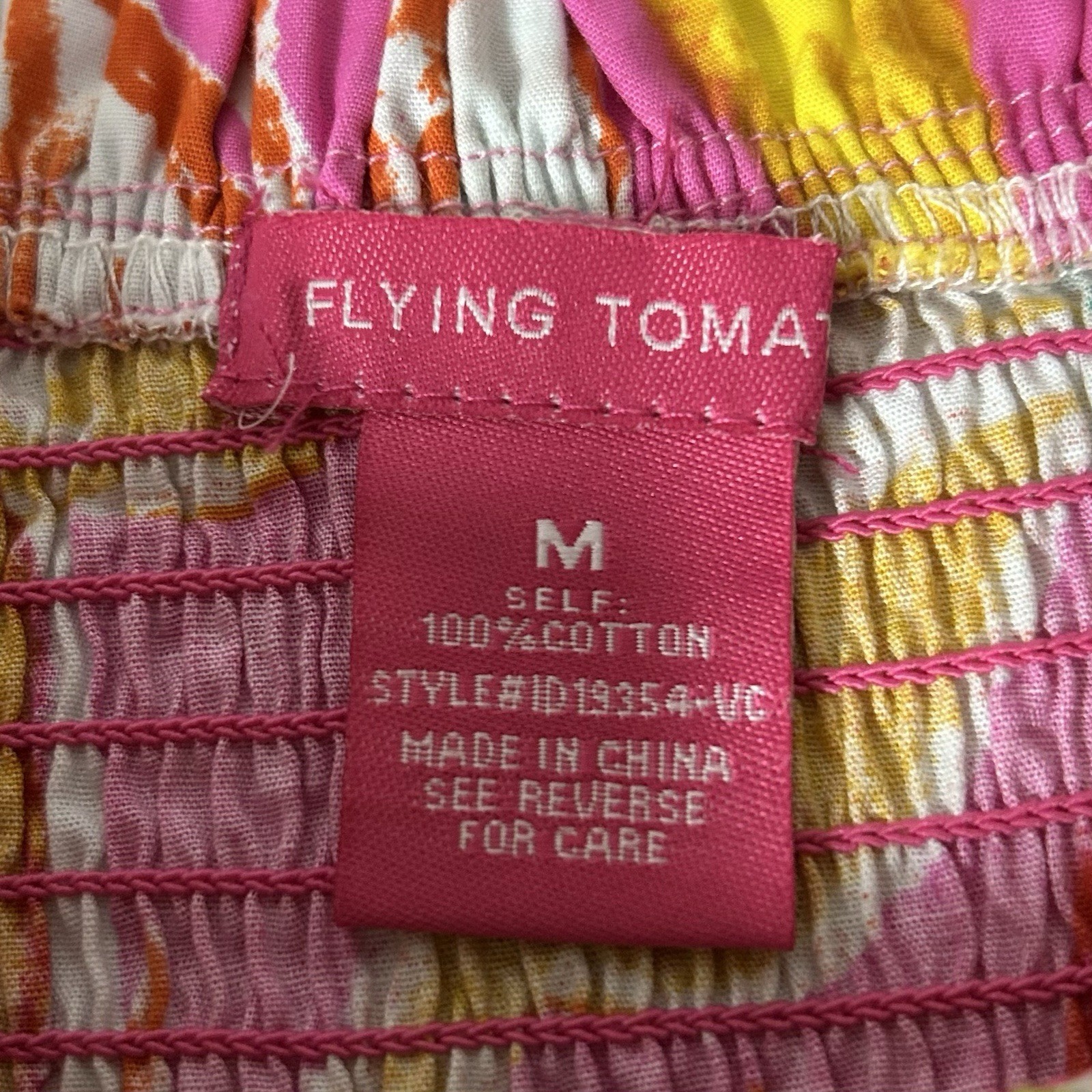 Flying Tomato Forget Your Troubles Maxi Dress Women’s M Multicolor Tie Straps