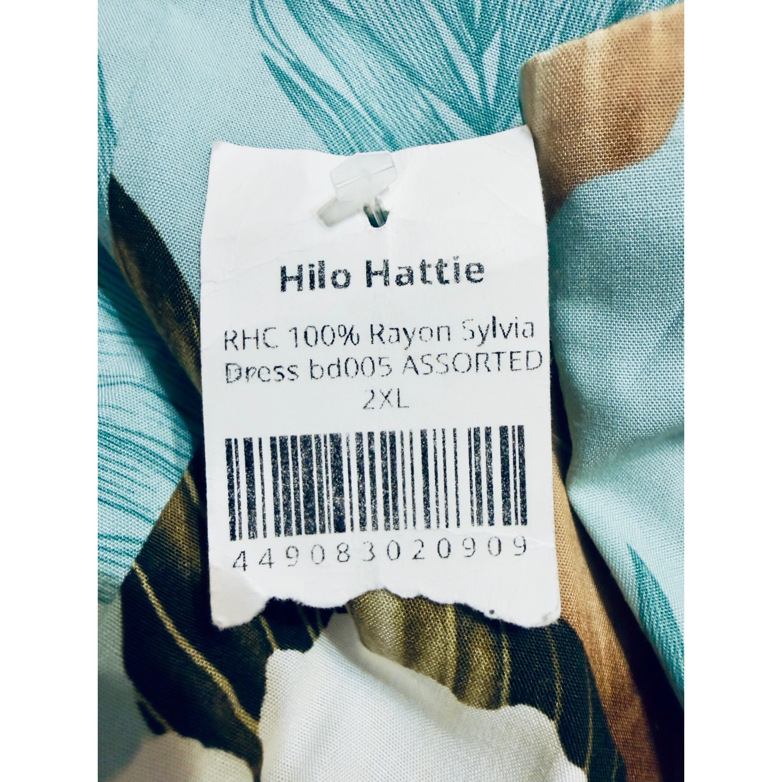 NWT Hilo Hattie Paradise Bay Sylvia Hawaiian Maxi Dress 2XL Made in Hawaii