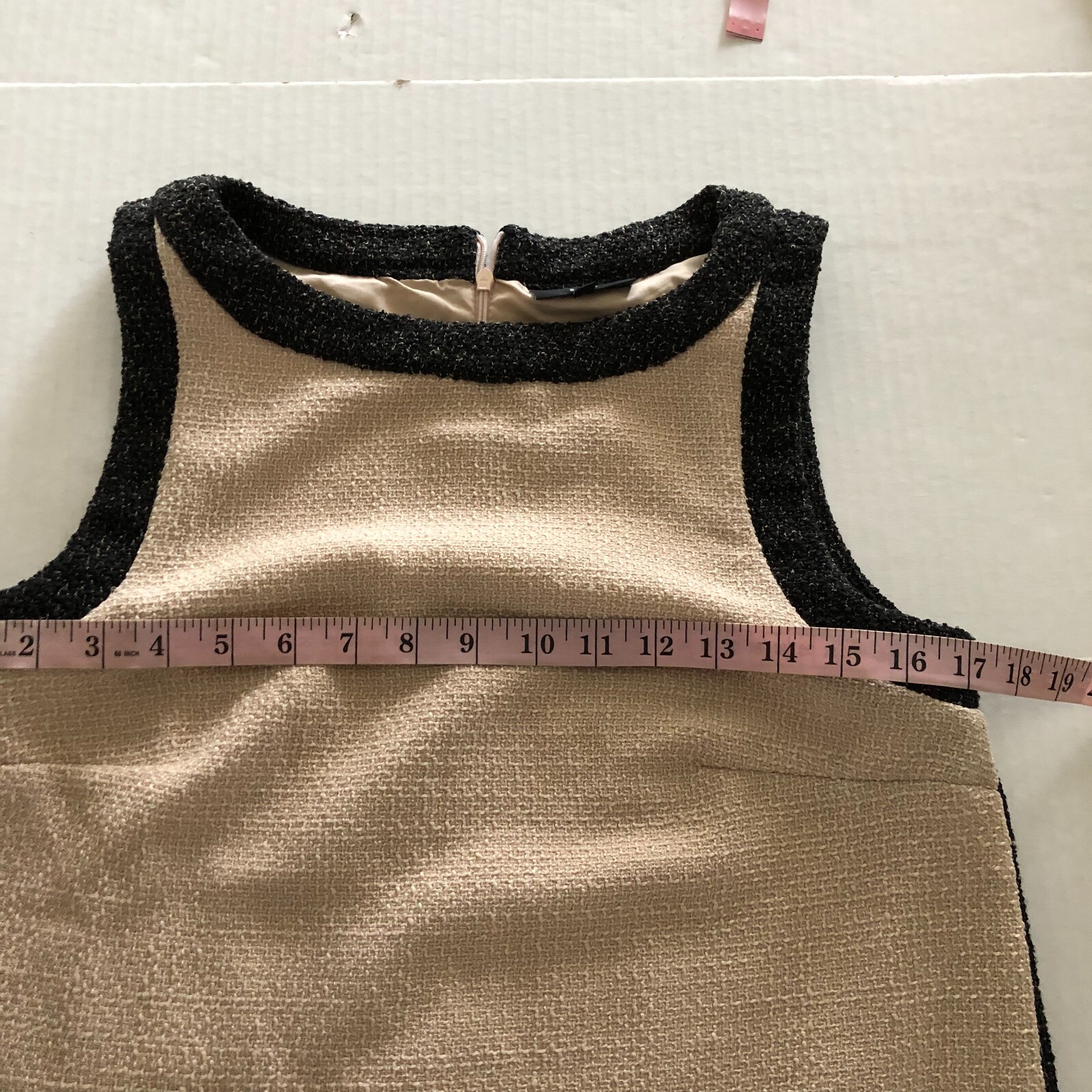 VICI Micah Women’s Shift Mini Dress Size S Cream Beige Sleeveless Casual Party