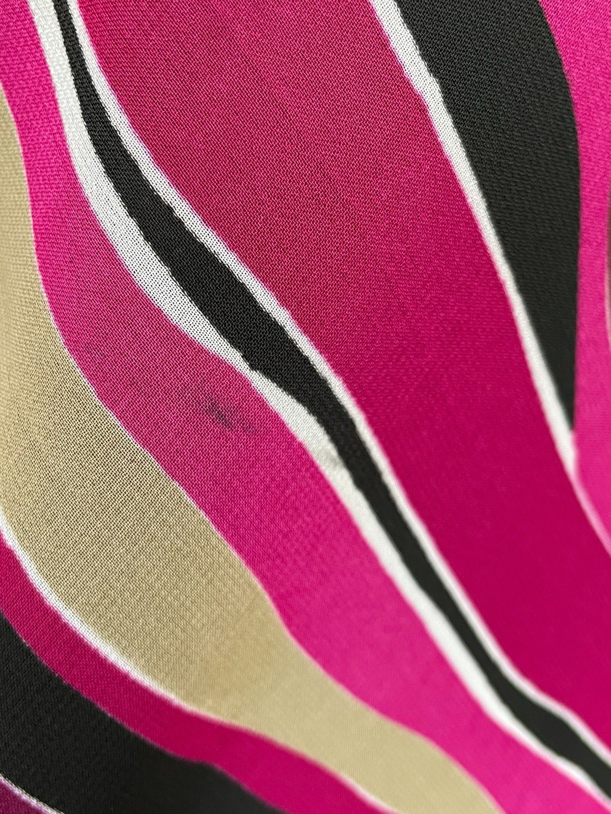 Vintage Y2K Eva Blue Pink black abstract beaded layered asymmetric slip dress S