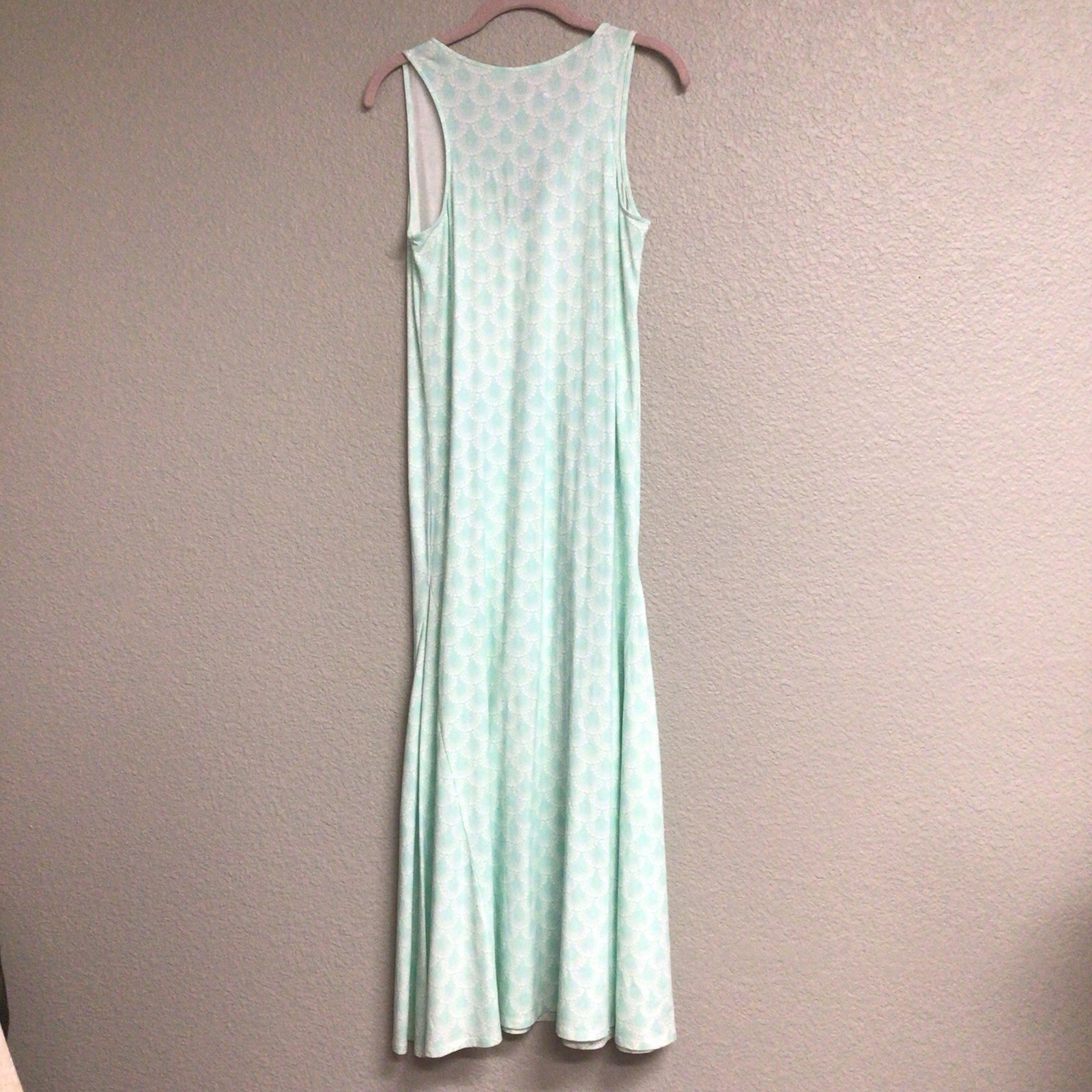 Peter Millar Carner Sleeveless Maxi Dress Womens Green Performance Size Small