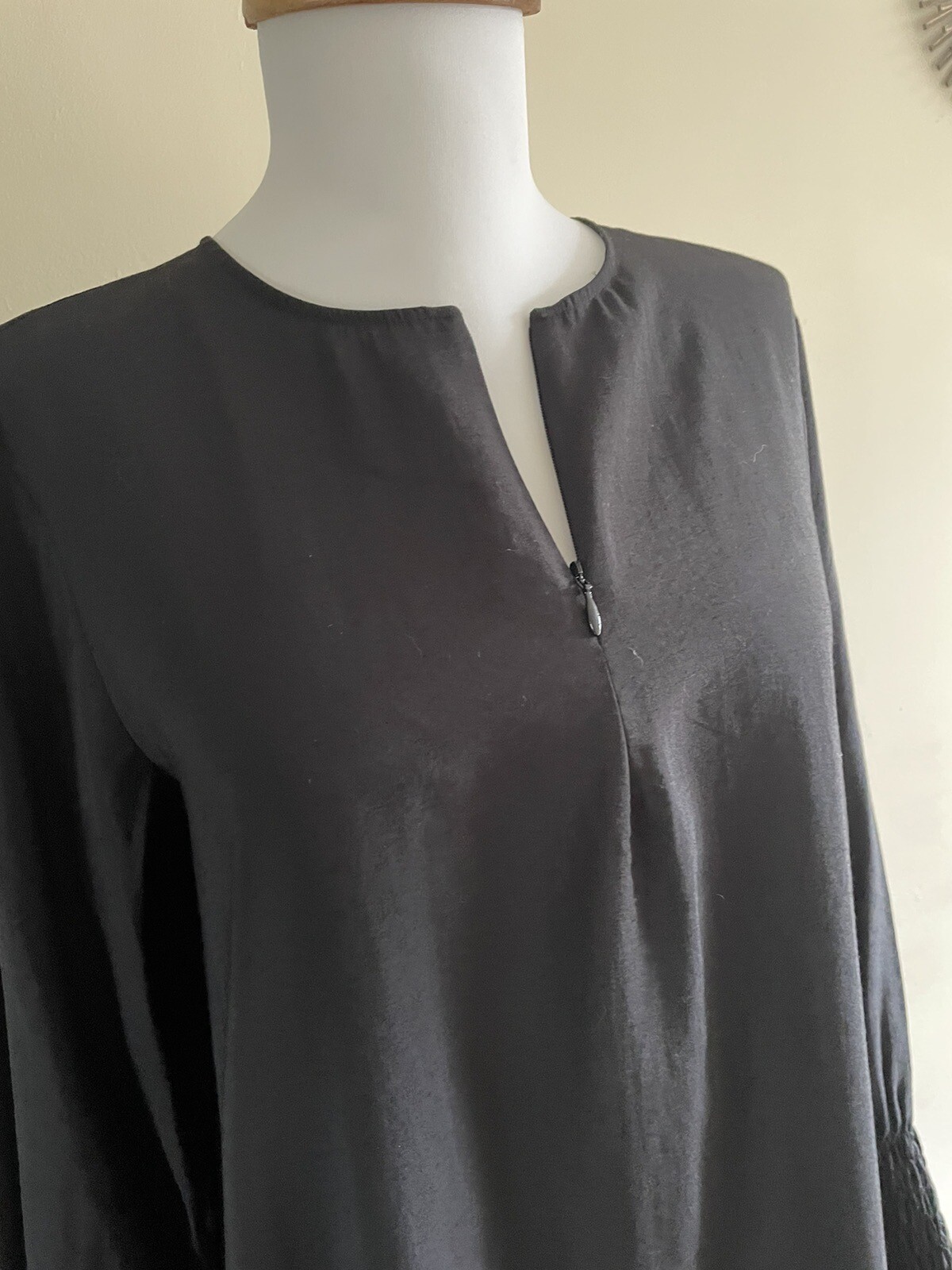 Cos Oversized Lagenlook Long Midi – Maxi Tent Trapeze Dress Sz 34 Uk 8-10