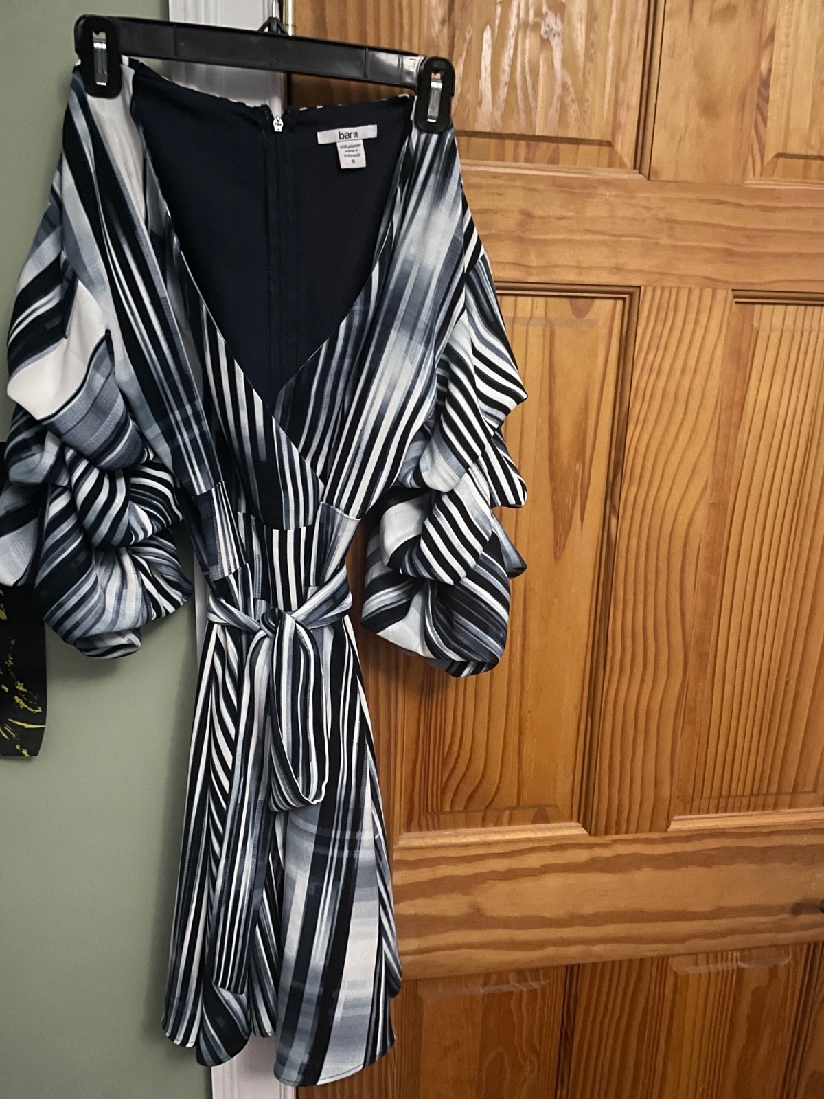 BAR III Womens Blue Striped Above The Knee Dress Size: S