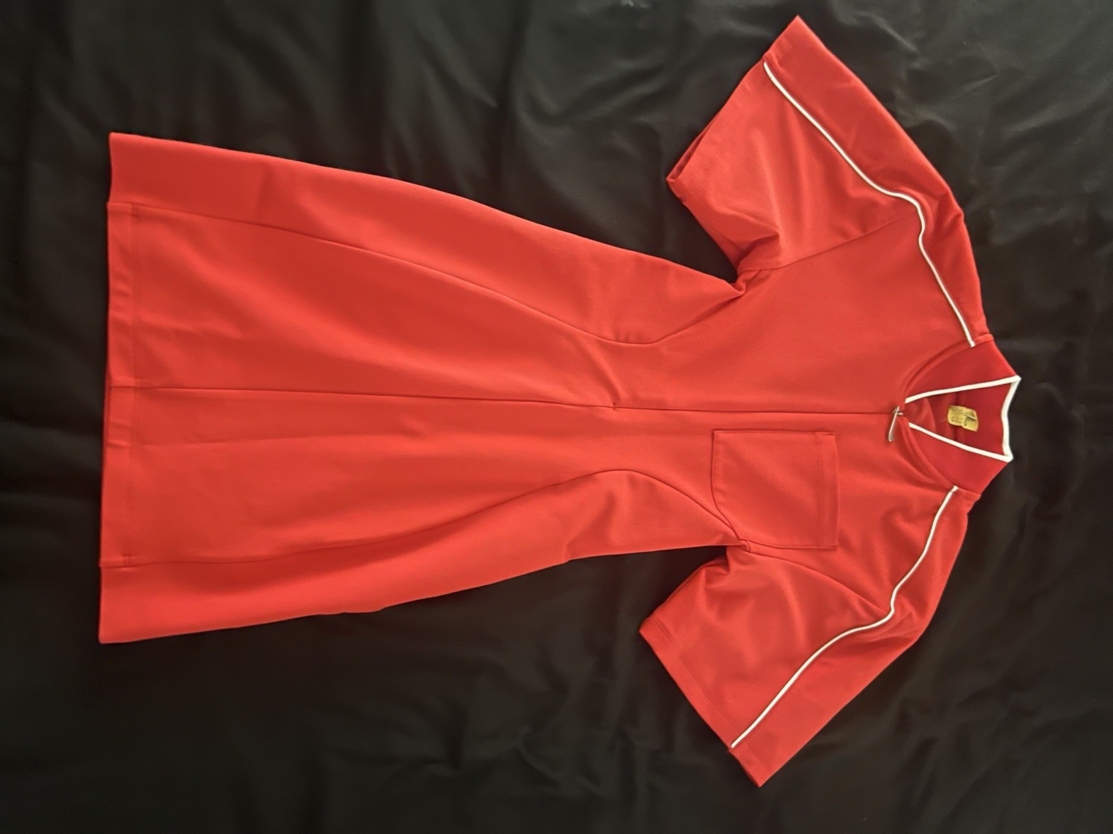 JACQUEMUS x NIKE NRG Red Backless Swoosh Logo Short Sleeve Mini Dress XXS