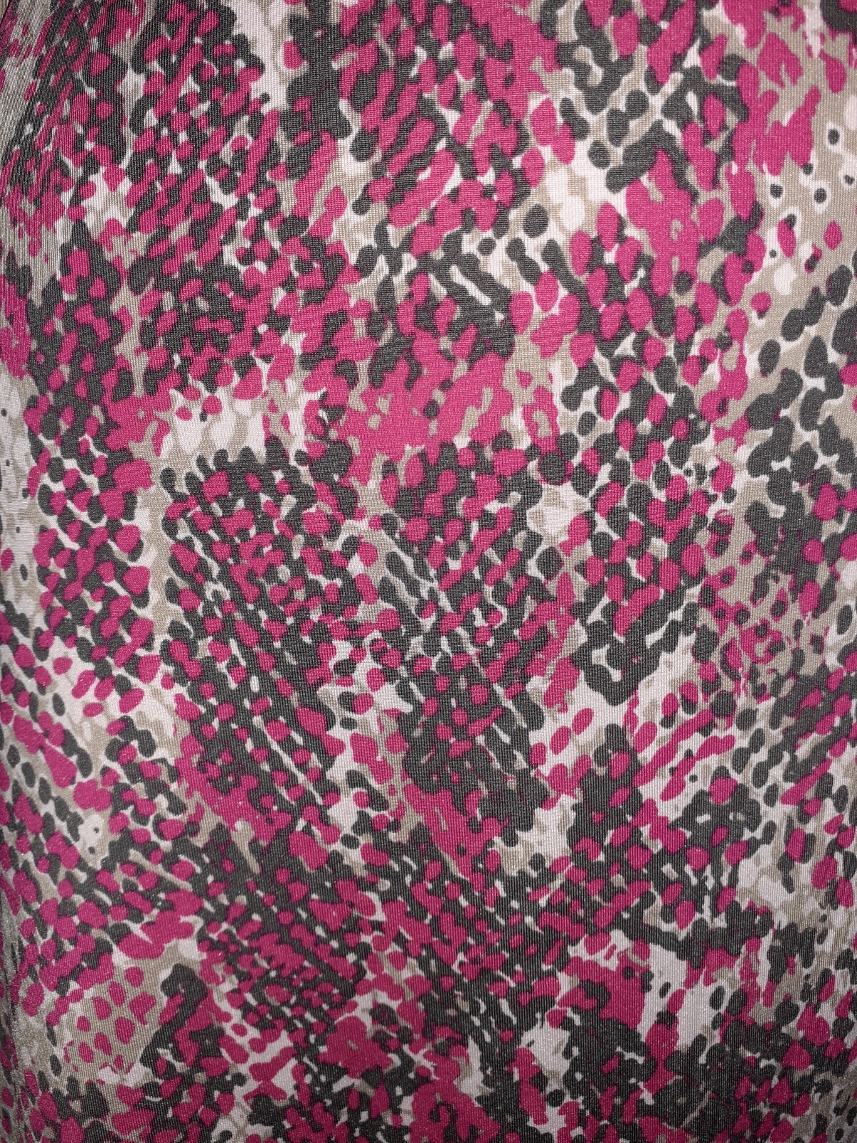 INC International Concepts Plus Size 1X A-Line Dress Pink Grey Animal Print