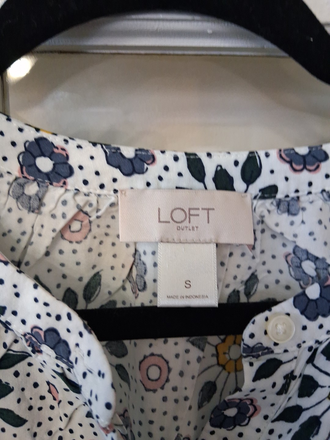 Loft Outlet Sz S White Floral Button Up Full Length Sundress See Pics L1