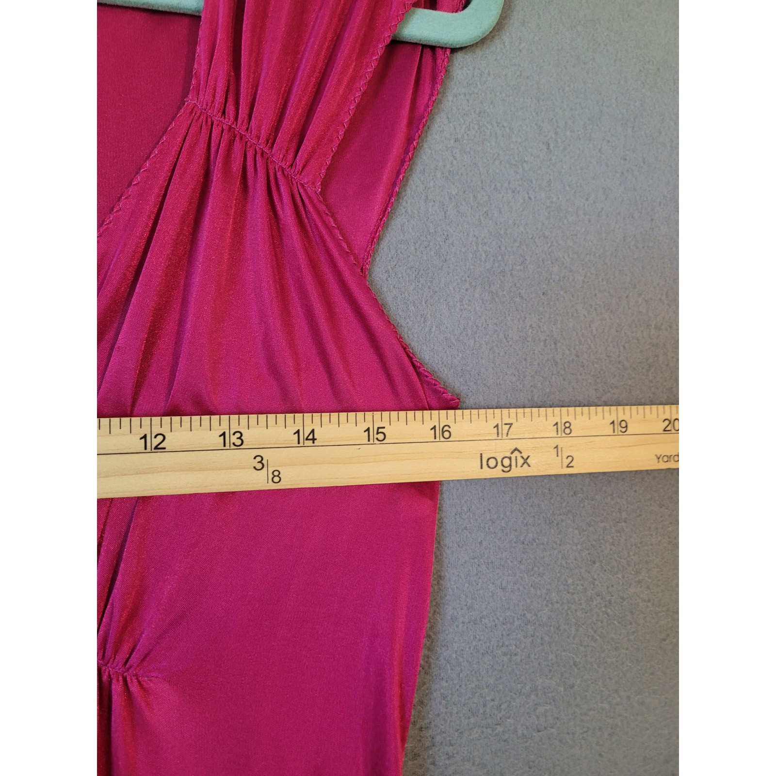 VTG 70s John Closs for Cira Pink Silky Nightgown Maxi Slip Dress XS S