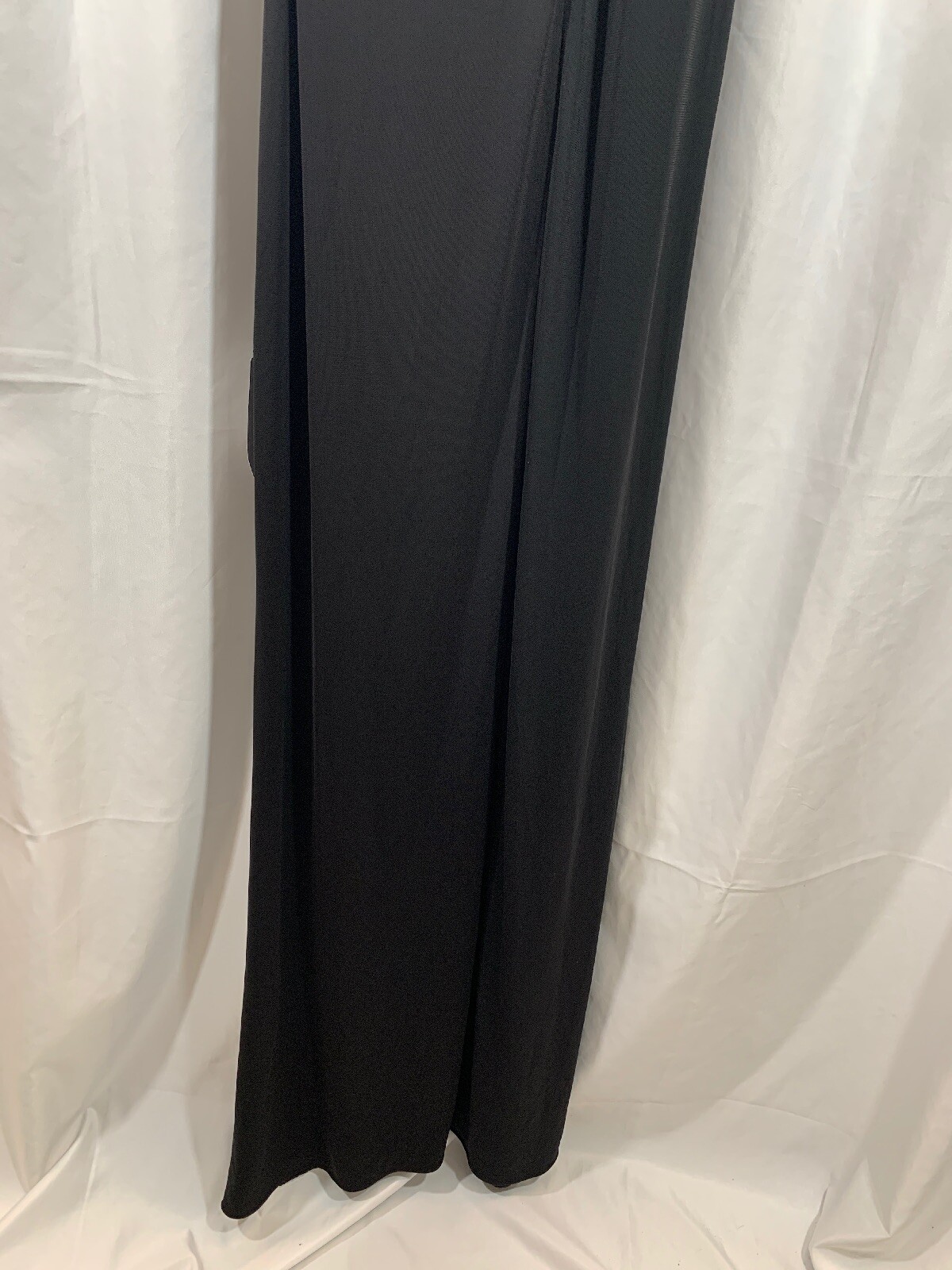 NEW $346 Maria Bianca Nero Black Kerri One-Shoulder Gown [ SZ 4 ] #E746