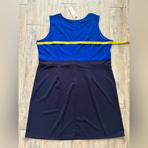 NY Collection Women’s Plus Size 3/4 Sleeve 2 Piece Dress in Royal Blue, Size 20W