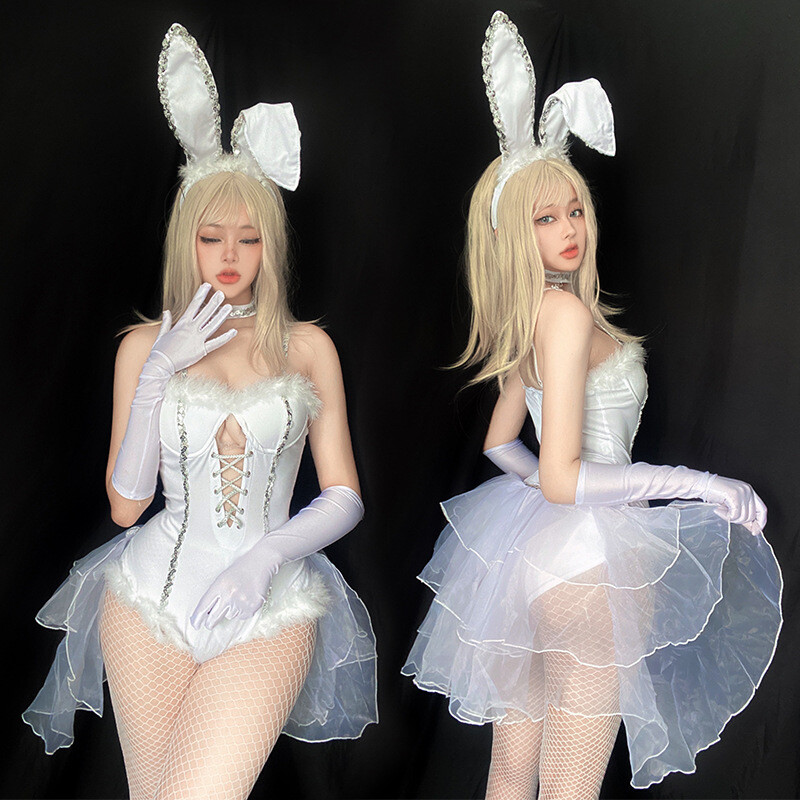 Easter Halloween Sexy Bunny Girl Suits Nightclub Cosplay Christmas Costumes 5Pcs