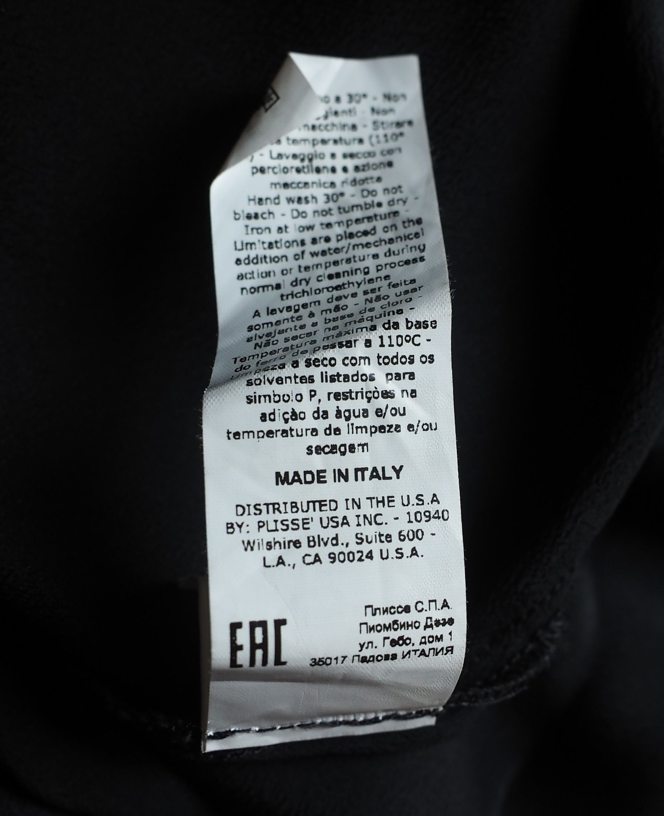 Beatrice B Made In Italy Acetate Silk Blend A-Line Shirt Dress Black Size L US 8