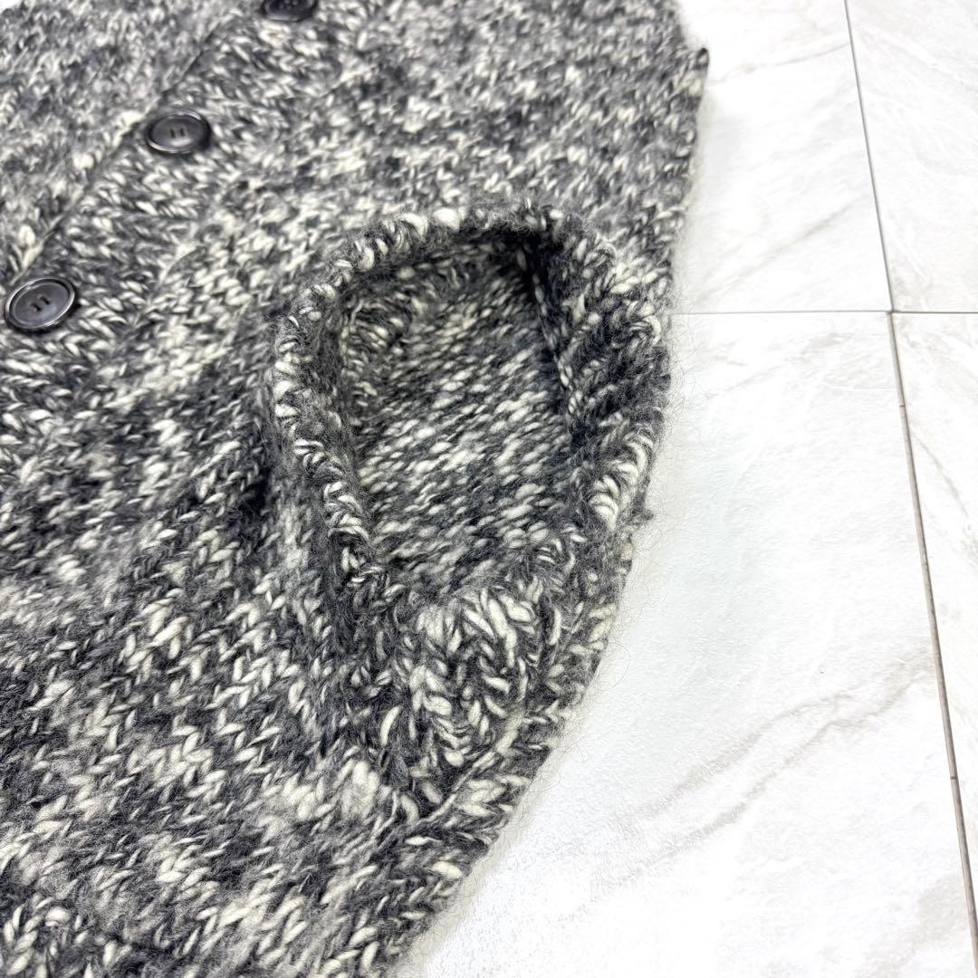 USED JUNYA WATANABE COMME DES GARCONS ASYMMETRICAL MOHAIR KNIT DRESS VEST SIZE