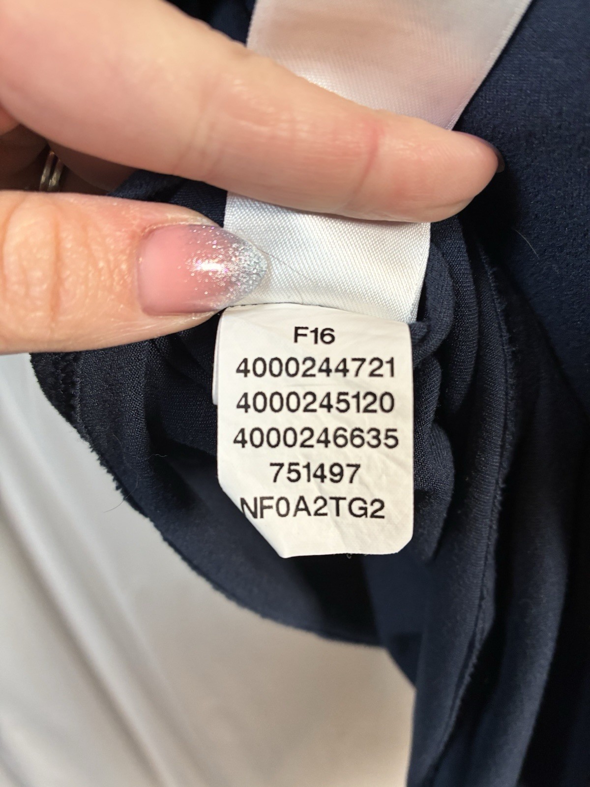 The North Face Empower Hooded Dress Navy Womens Size Large Stretch Long Sleeve