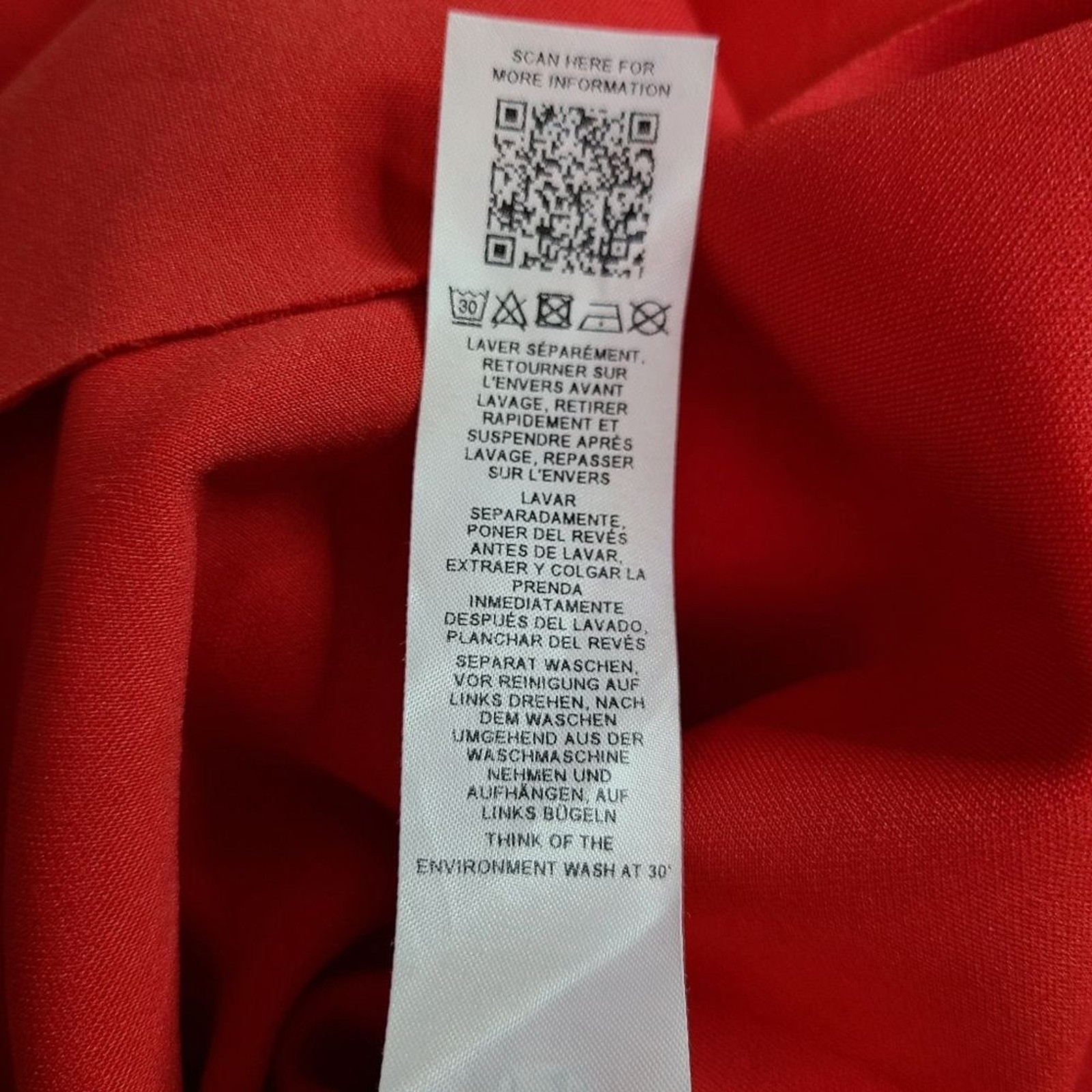 ASOS DESIGN Size 10 Red Orange Dramatic Ruffled Sleeves Open Back Midi Dress NWT